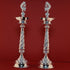 Pure Silver Peacock Design Diya Pair 810g